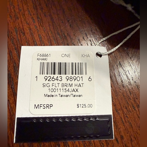 Coach Signature Flat Brim Khaki and Black Hat - Picture 5 of 7